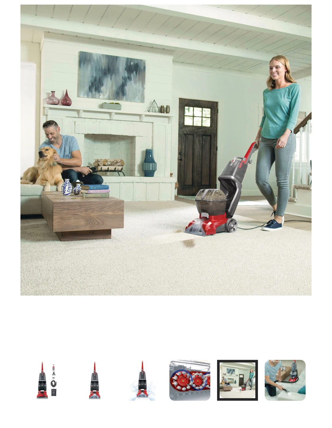 Hoover Power Scrub Pet Plus Carpet Cleaner - photo 2