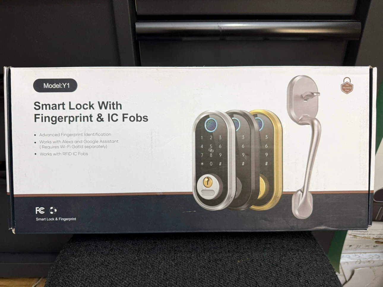 Keyless Entry Door Lock with Handle Set, Firstriver Fingerprint - photo 5