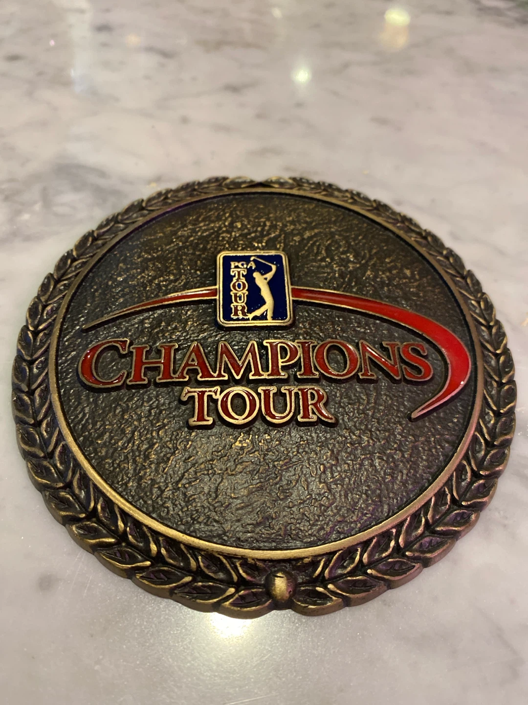 PGA tour Brass signage.