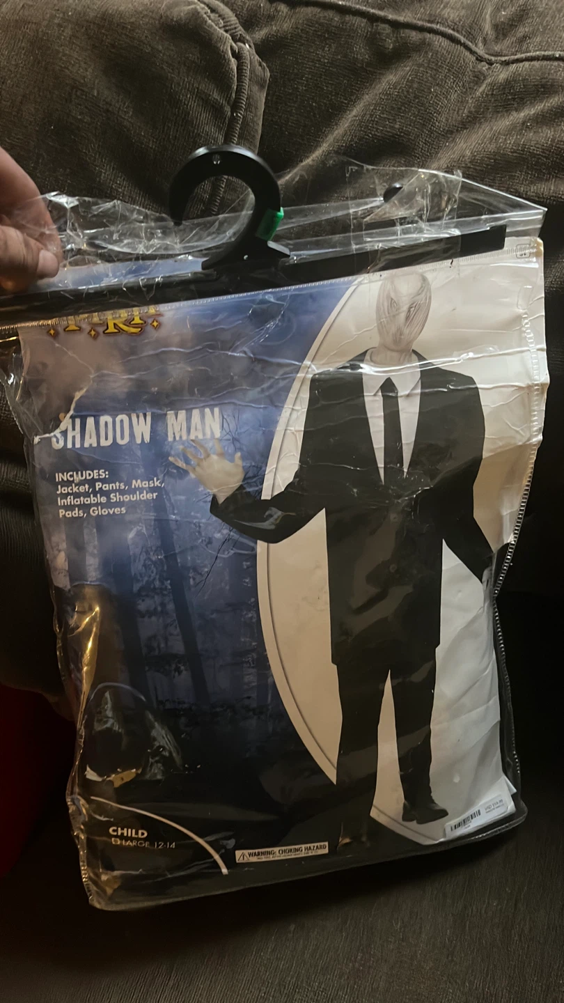 Shadow Man Child Costume Size Large 12-14