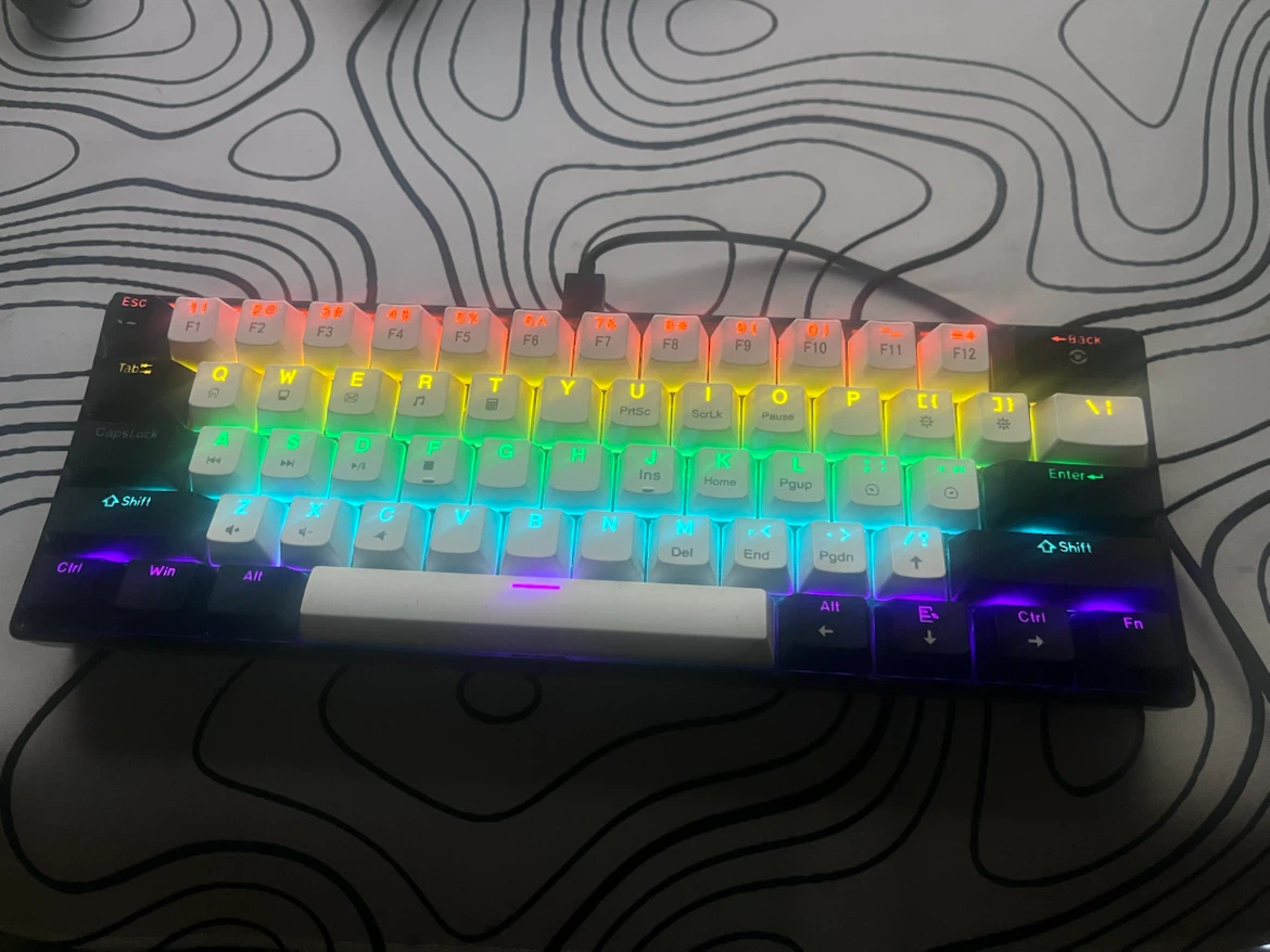 B61 Wired Mechanical Keyboard with RGB Backlighting