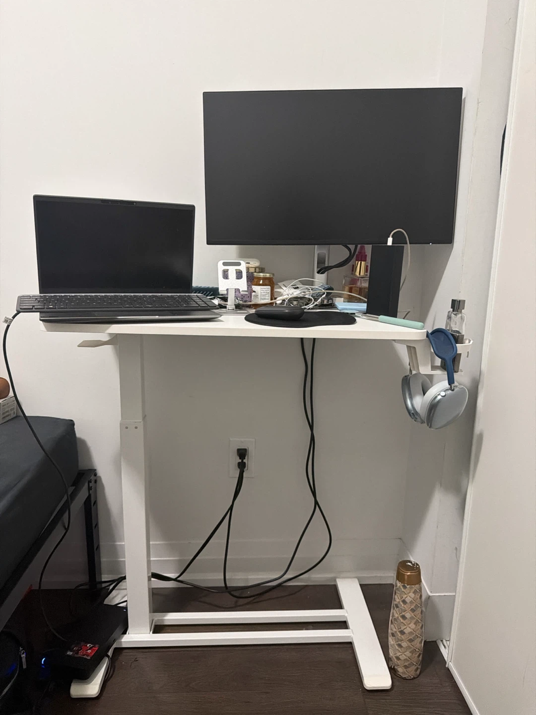 White Adjustable Standing Desk