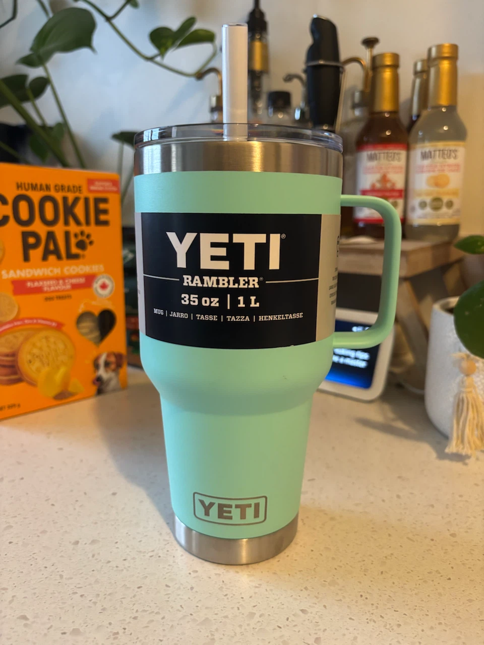YETI Rambler 35 oz Travel Mug - Seafoam