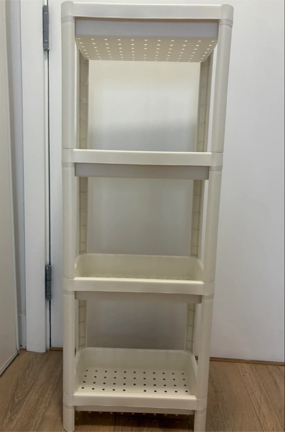 4-Tier Plastic Storage Tower