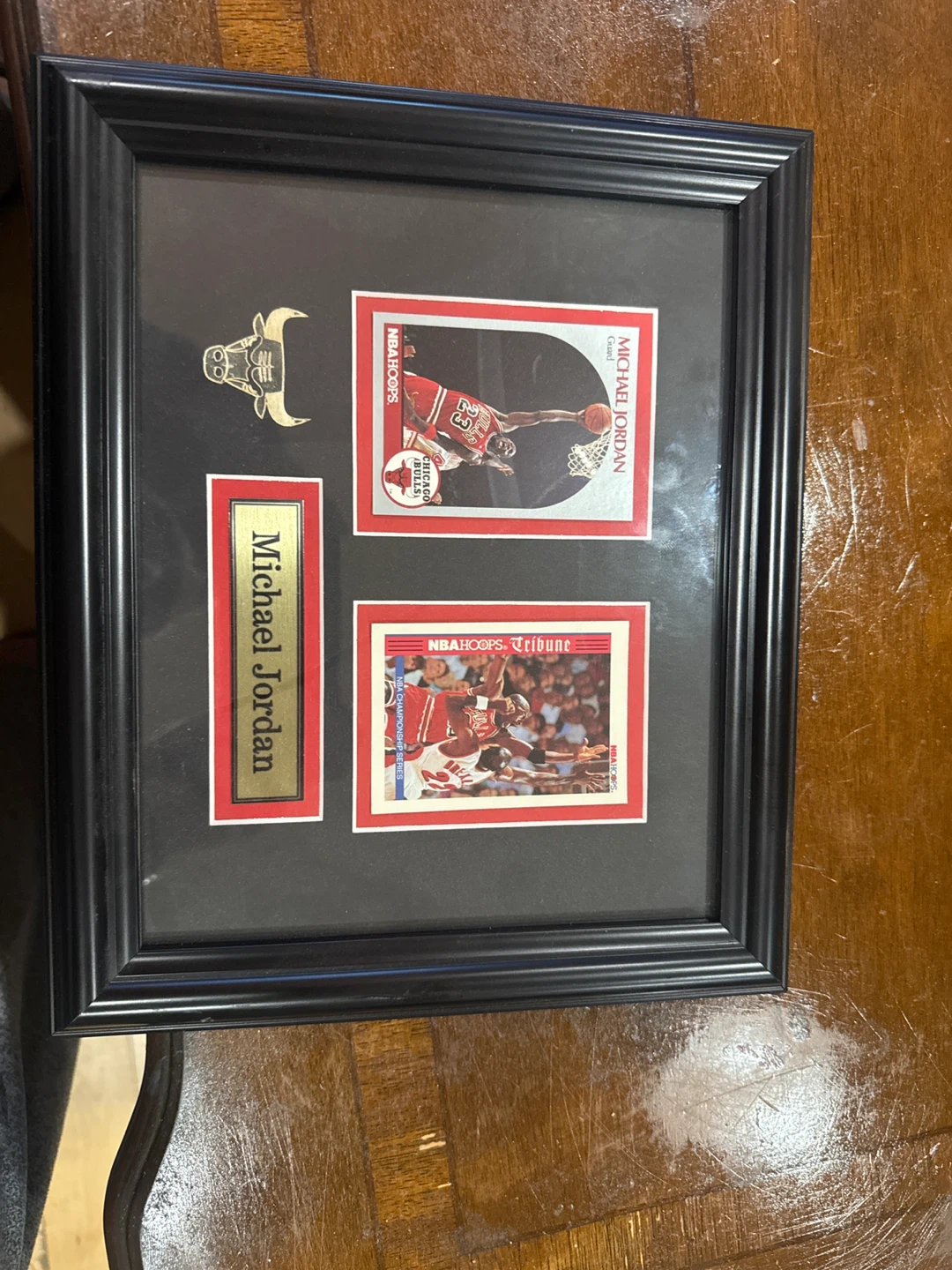 Framed Michael Jordan NBA Hoops Cards