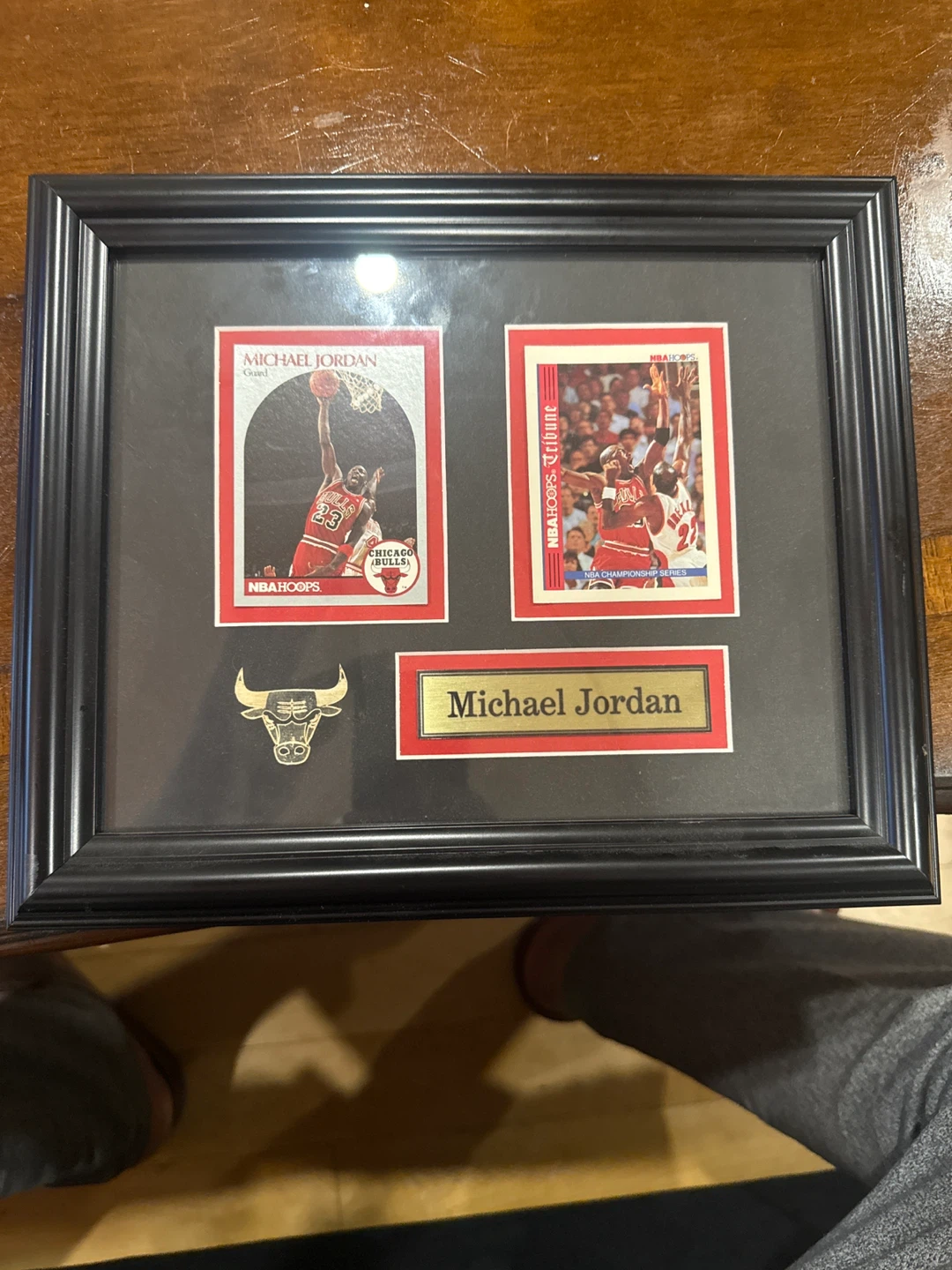 Framed Michael Jordan NBA Hoops Cards - photo 2