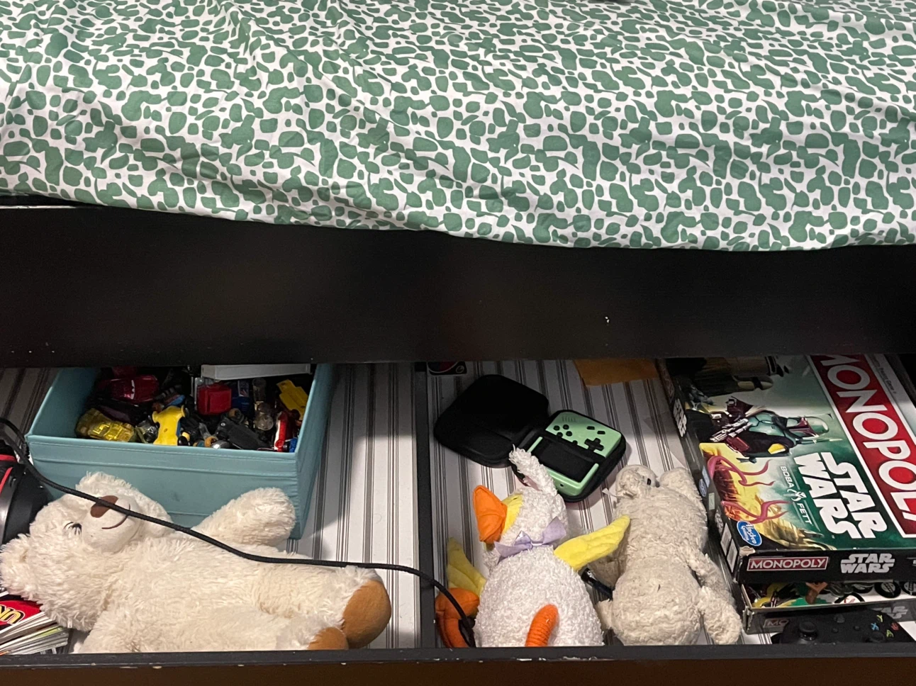Black single bed frame with storage - photo 3
