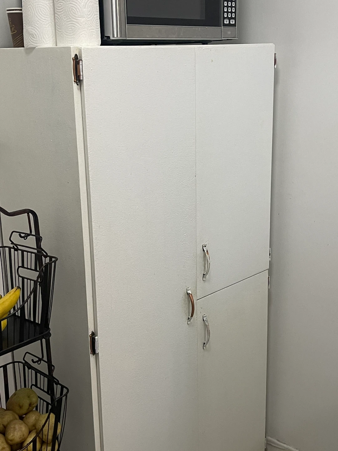 Tall White Pantry Cabinet