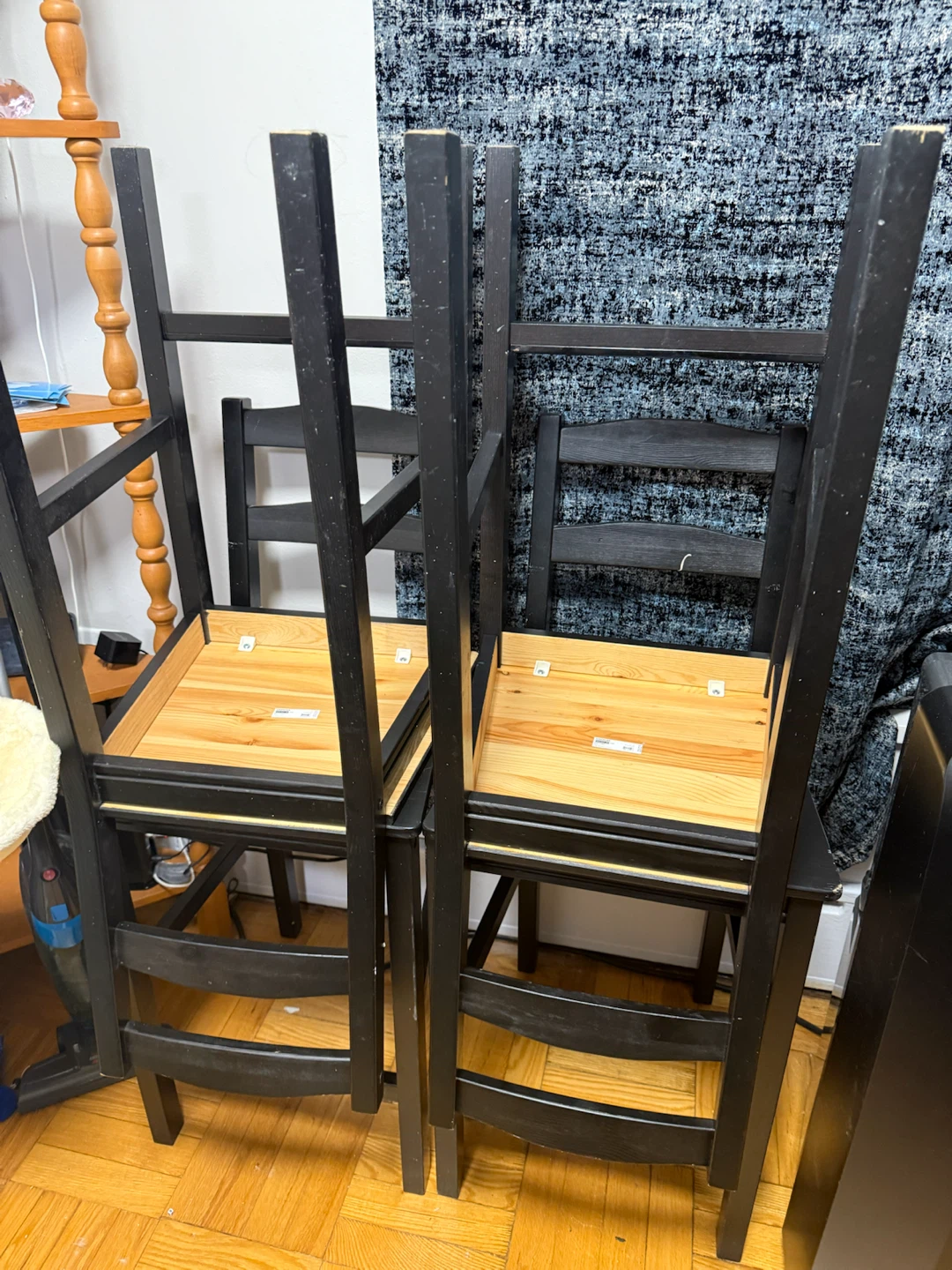 IKEA Hägernäs Bar Stools x4 - Black - NO TABLE!!