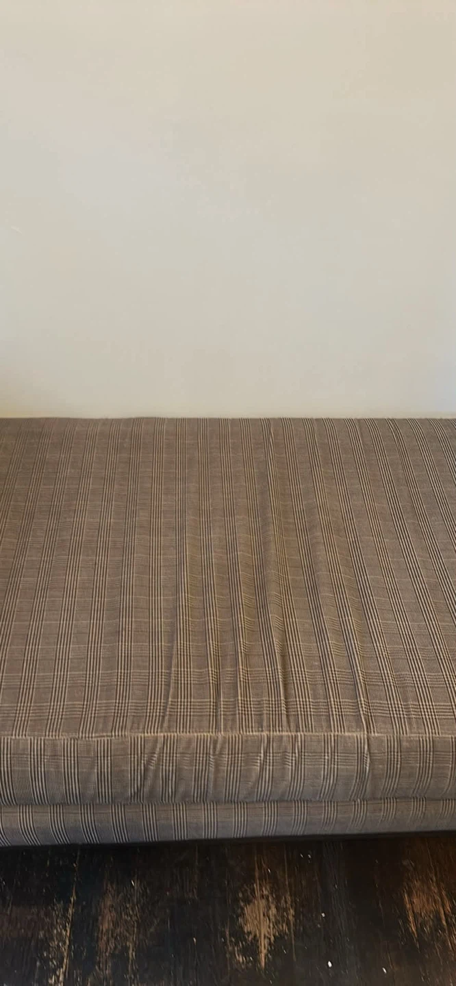 Plaid Upholstered Daybed Bench - photo 4