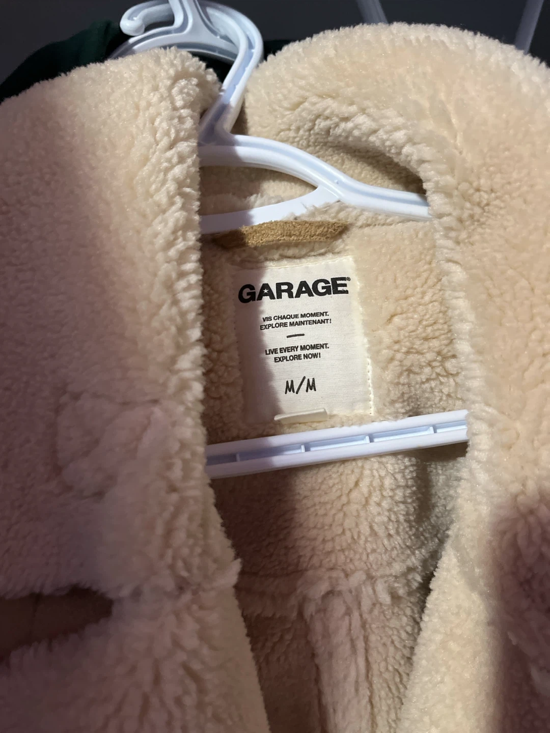 Garage Faux Suede Sherpa Jacket - photo 3