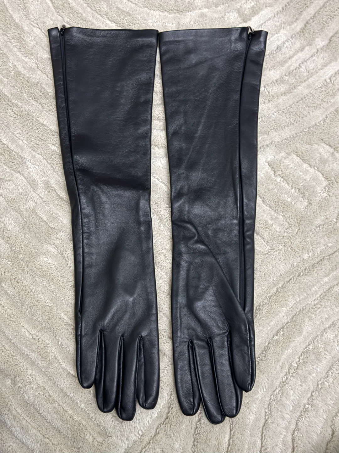 ZARA Black Leather Gloves