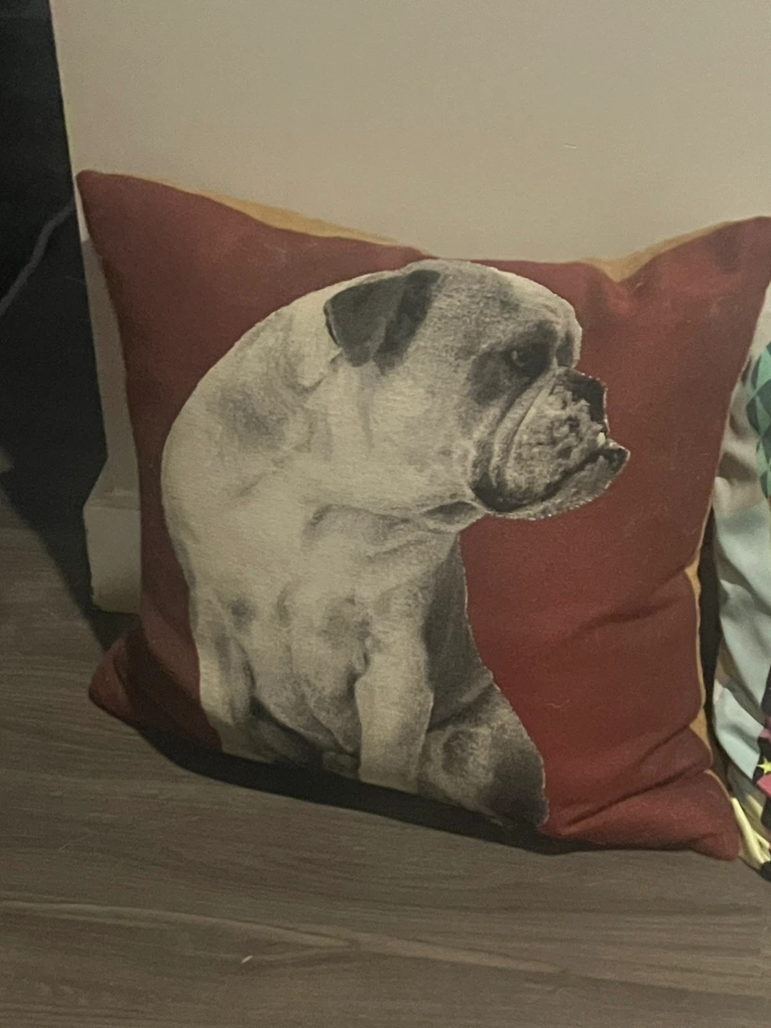 Set of 4 Bulldog Throw Pillows - photo 2
