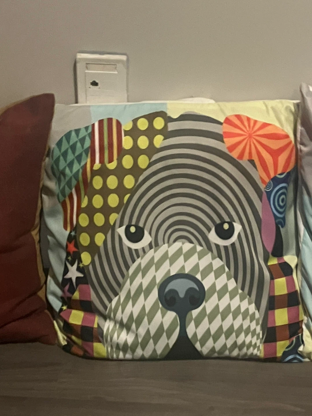 Set of 4 Bulldog Throw Pillows - photo 3
