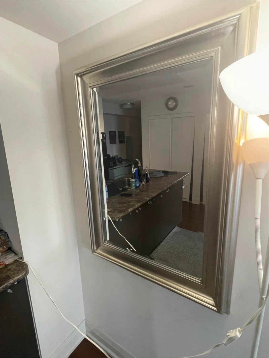 Wall Mirror with Silver Frame - photo 2