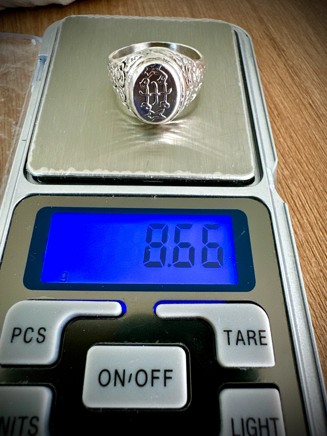 Gothic Signet Silver Ring Tested 925 - photo 3