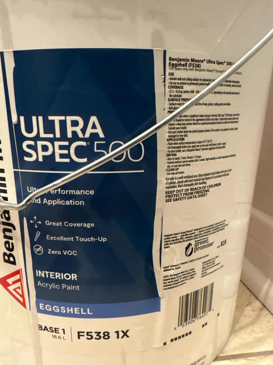 Benjamin Moore Ultra Spec 500 Eggshell Paint 18.6L - photo 2