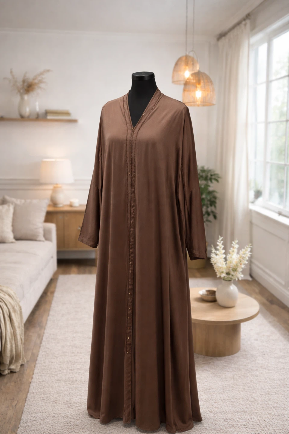 Brown Button-Down Abaya - photo 2