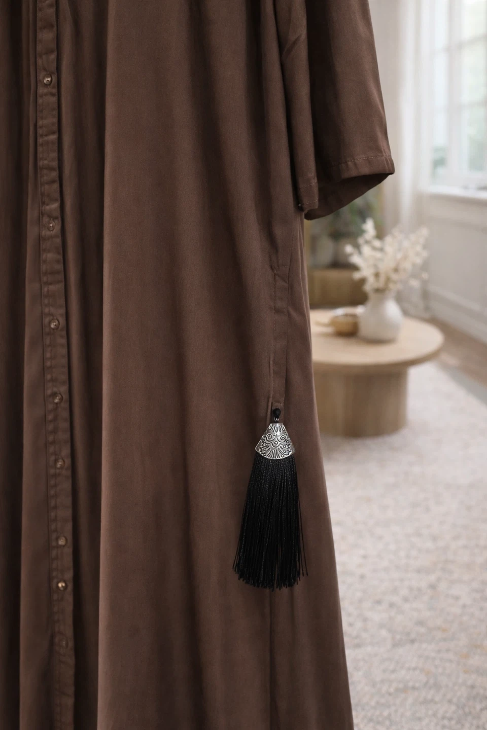 Brown Button-Down Abaya - photo 3