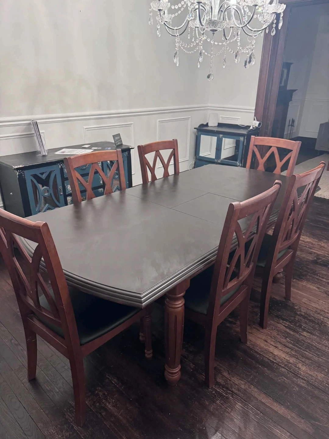 Dining table and 6 chairs set - photo 2