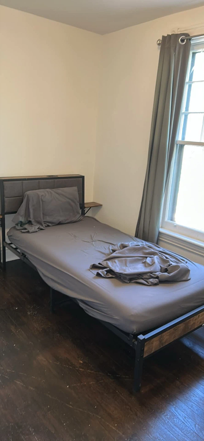 Twin Bed Frame with Headboard Power Outlet