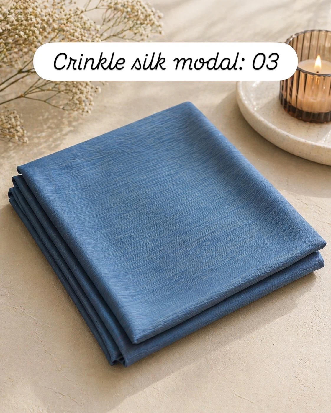 Crinkle Silk Modal Fabric Pieces - photo 3
