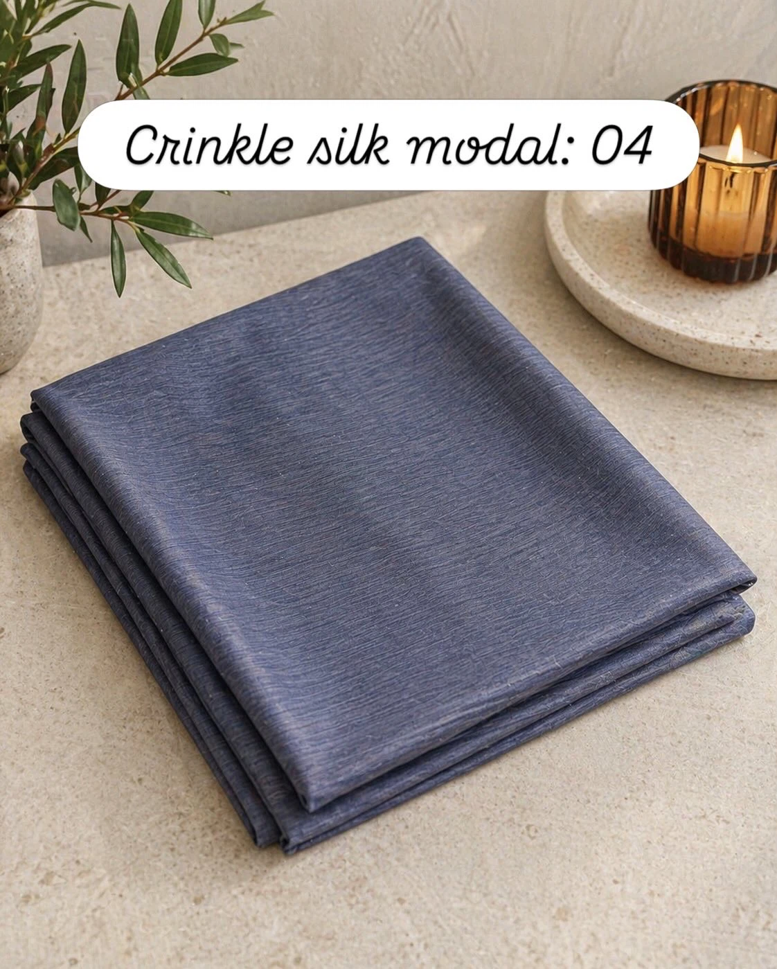 Crinkle Silk Modal Fabric Pieces - photo 4