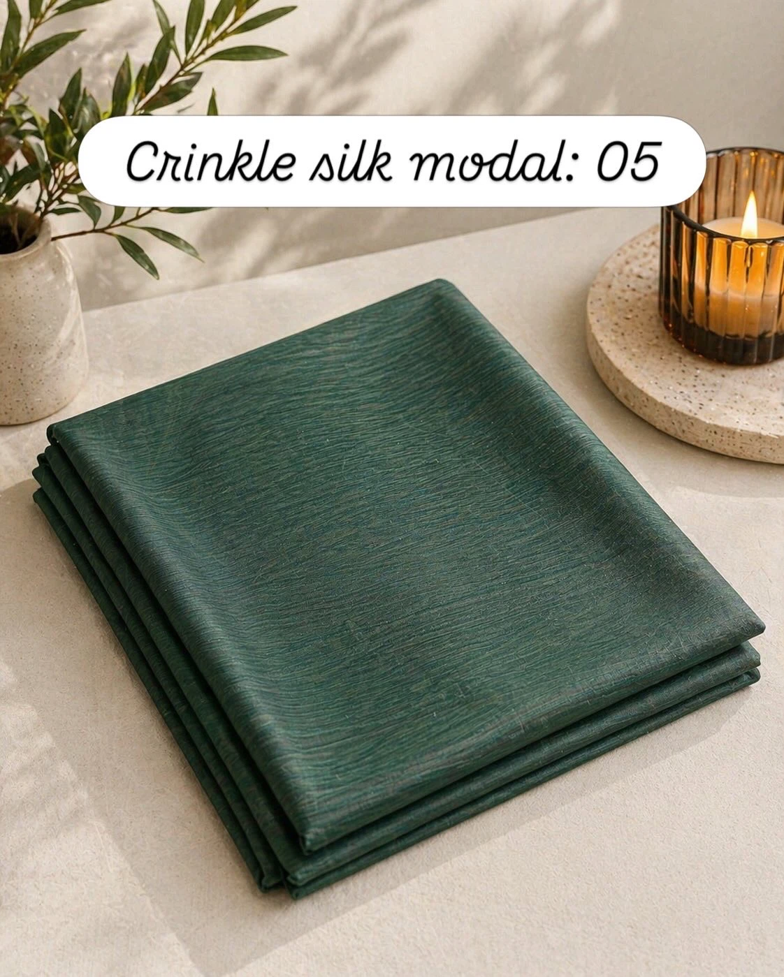 Crinkle Silk Modal Fabric Pieces - photo 5