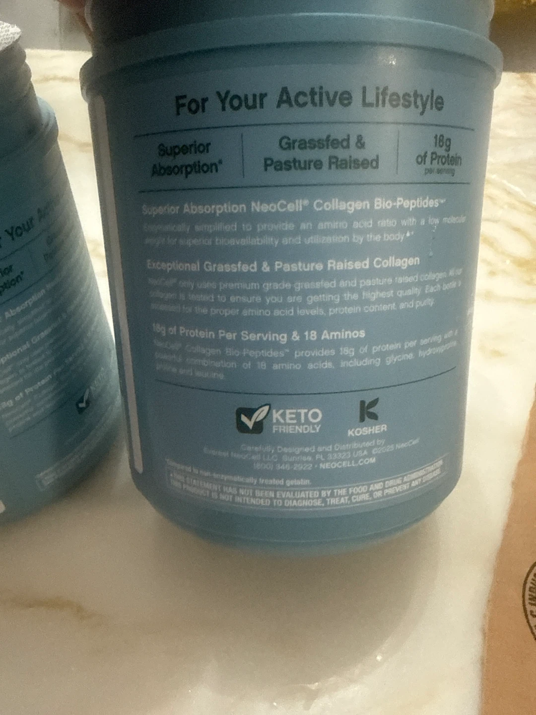 2 Neocell Collagen Bio-Peptides Unflavored Containers - photo 2