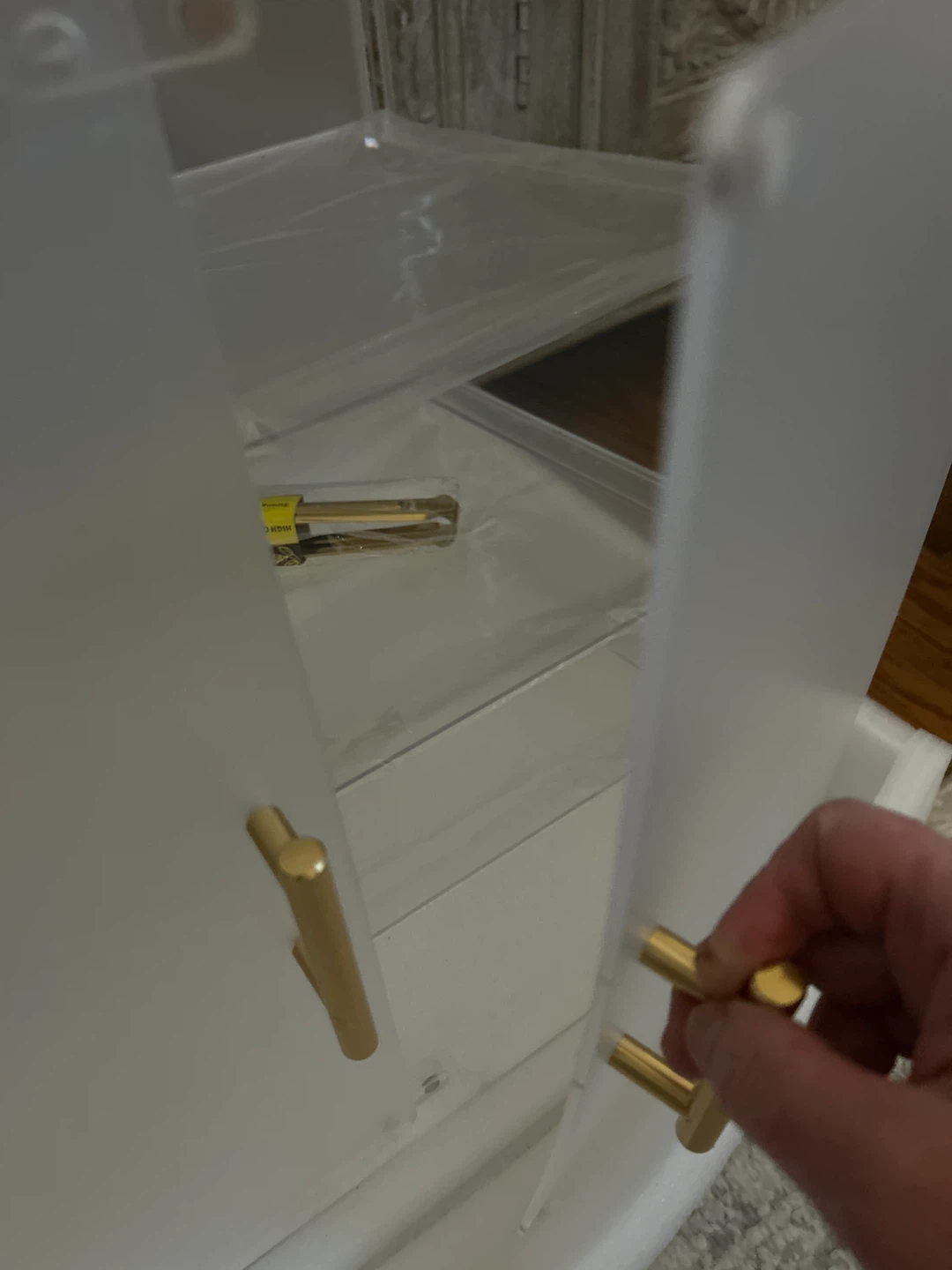 Clear Acrylic Display Case with Gold Handles - photo 2