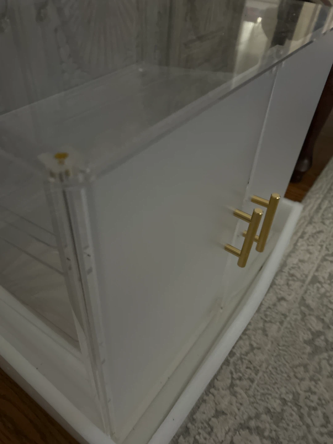 Clear Acrylic Display Case with Gold Handles - photo 4