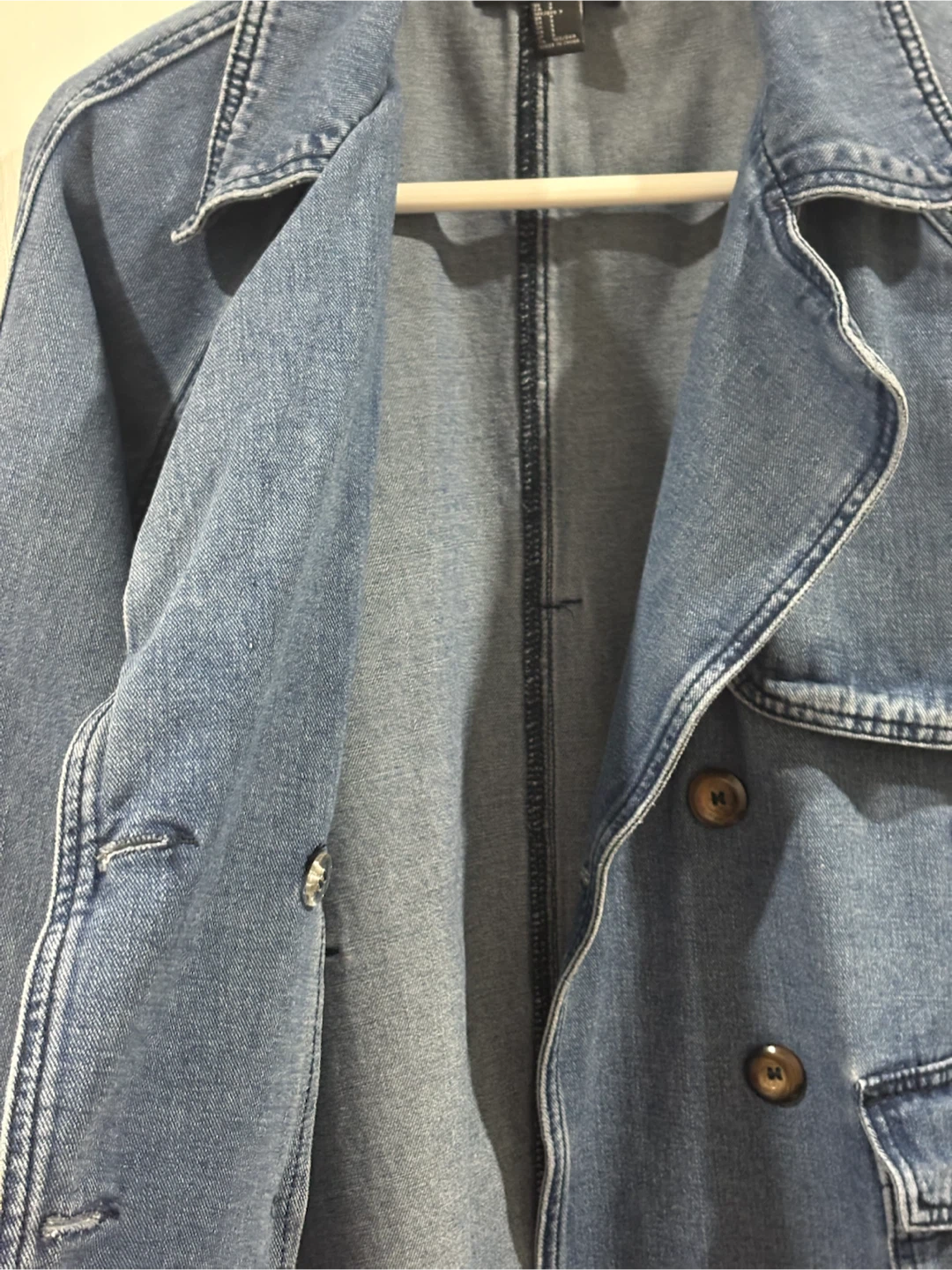 Forever 21 Contemporary Denim Trench Coat - photo 5