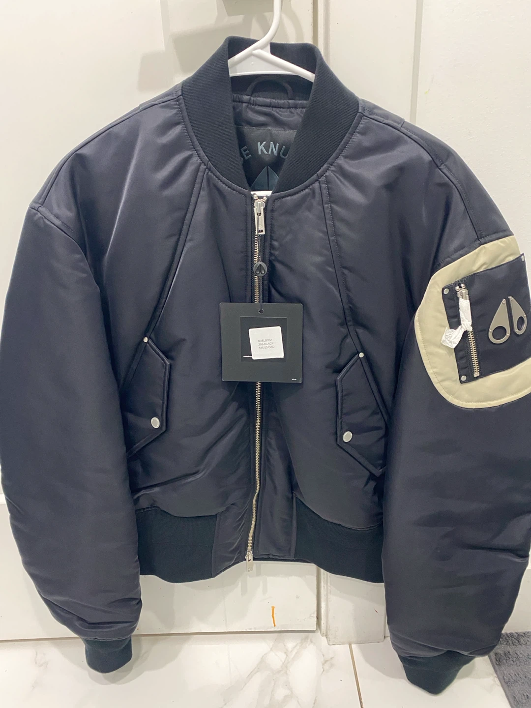 Moose Knuckles Alice Bomber Jacket Black