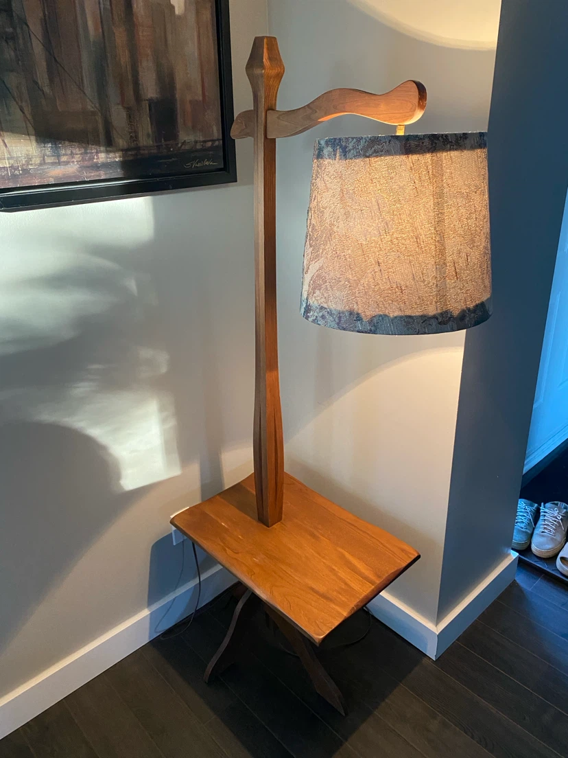Vintage MCM Solid Wood Floor Lamp (CAN DELIVER) - photo 3