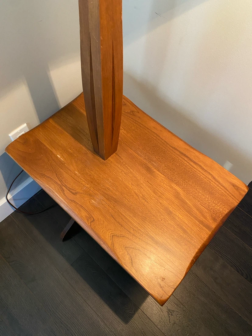 Vintage MCM Solid Wood Floor Lamp (CAN DELIVER) - photo 5