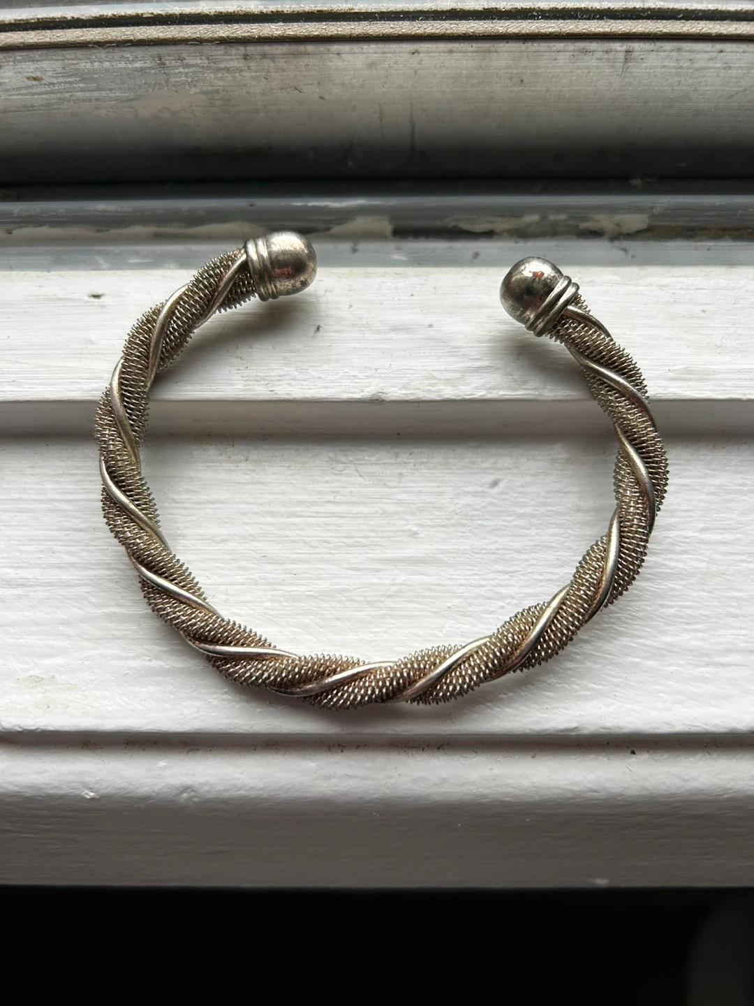 925 Sterling Silver Twisted Cuff Bracelet
