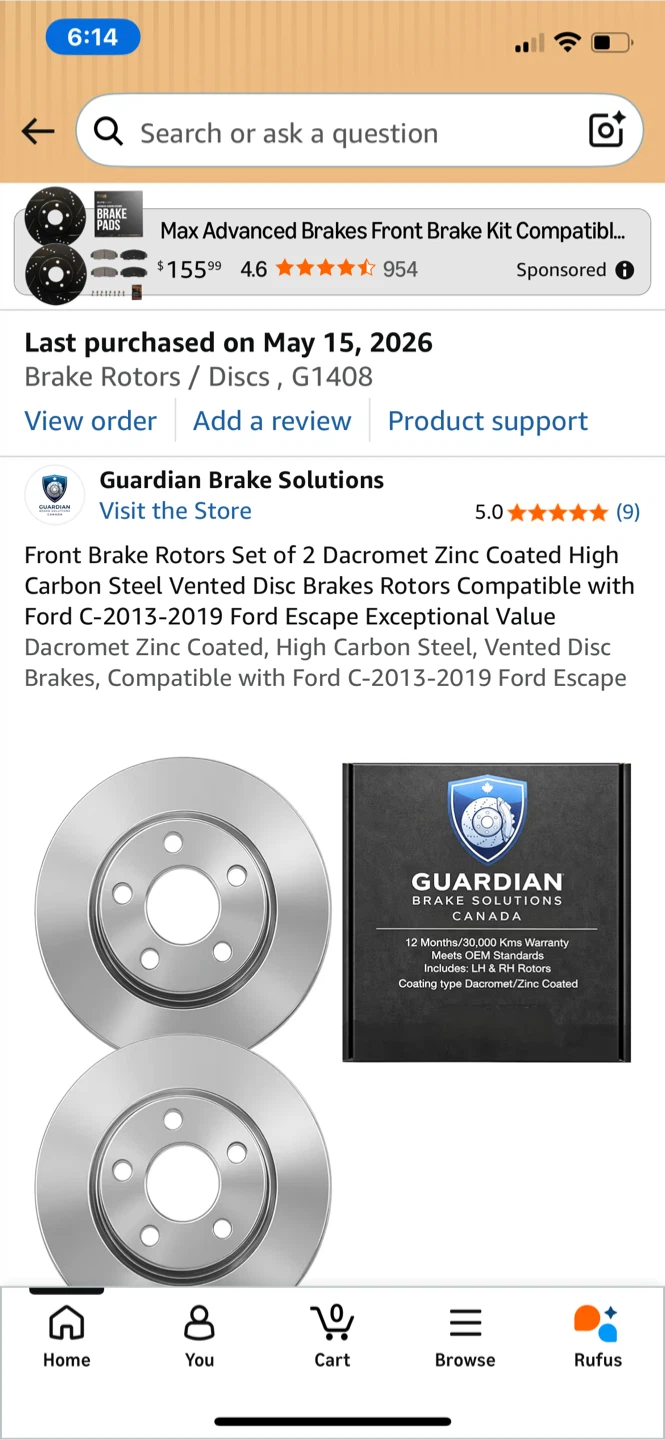 Brake rotors  new