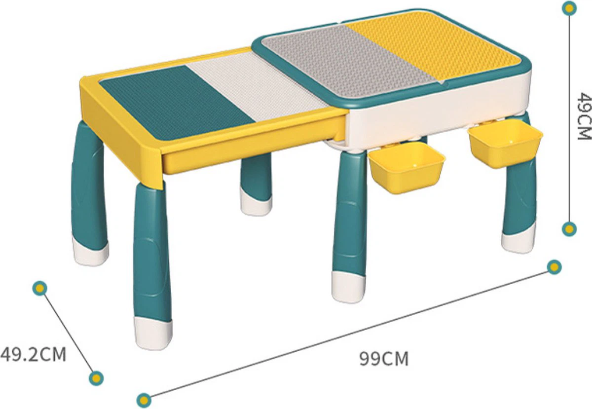Wandal Kids Building Block Activity Table and Chair Set - photo 2