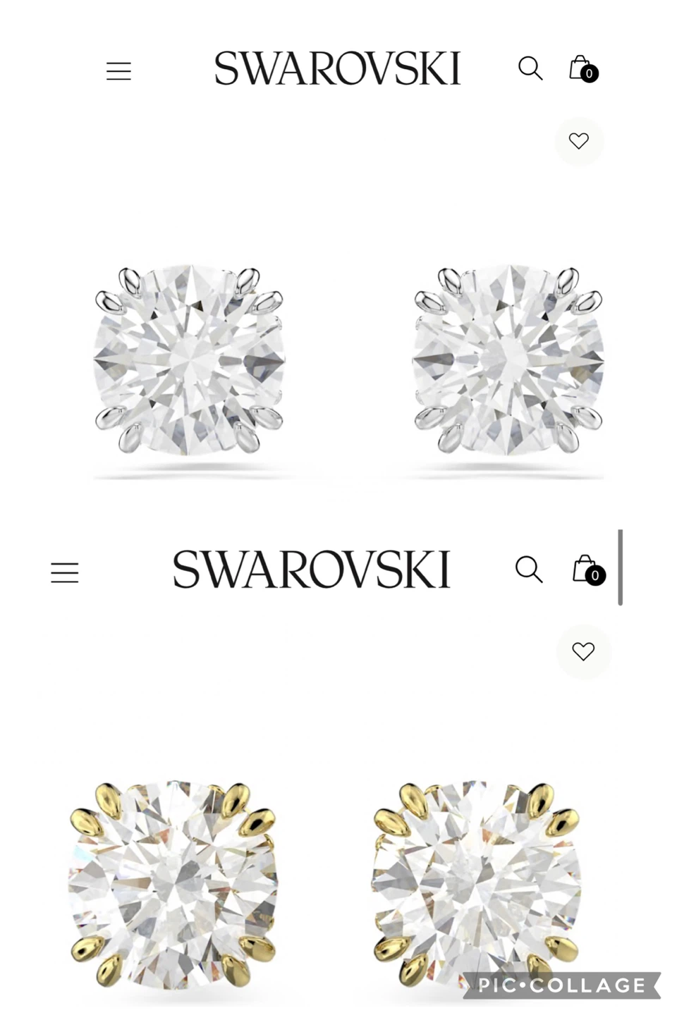 SWAROVSKI - jewelry bundle - stud earrings & bracelet / necklace - photo 5