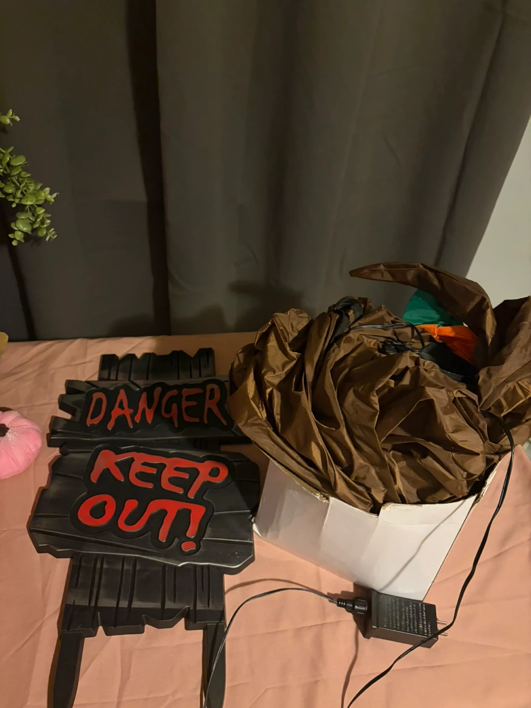 Halloween Danger Keep Out Sign - photo 3