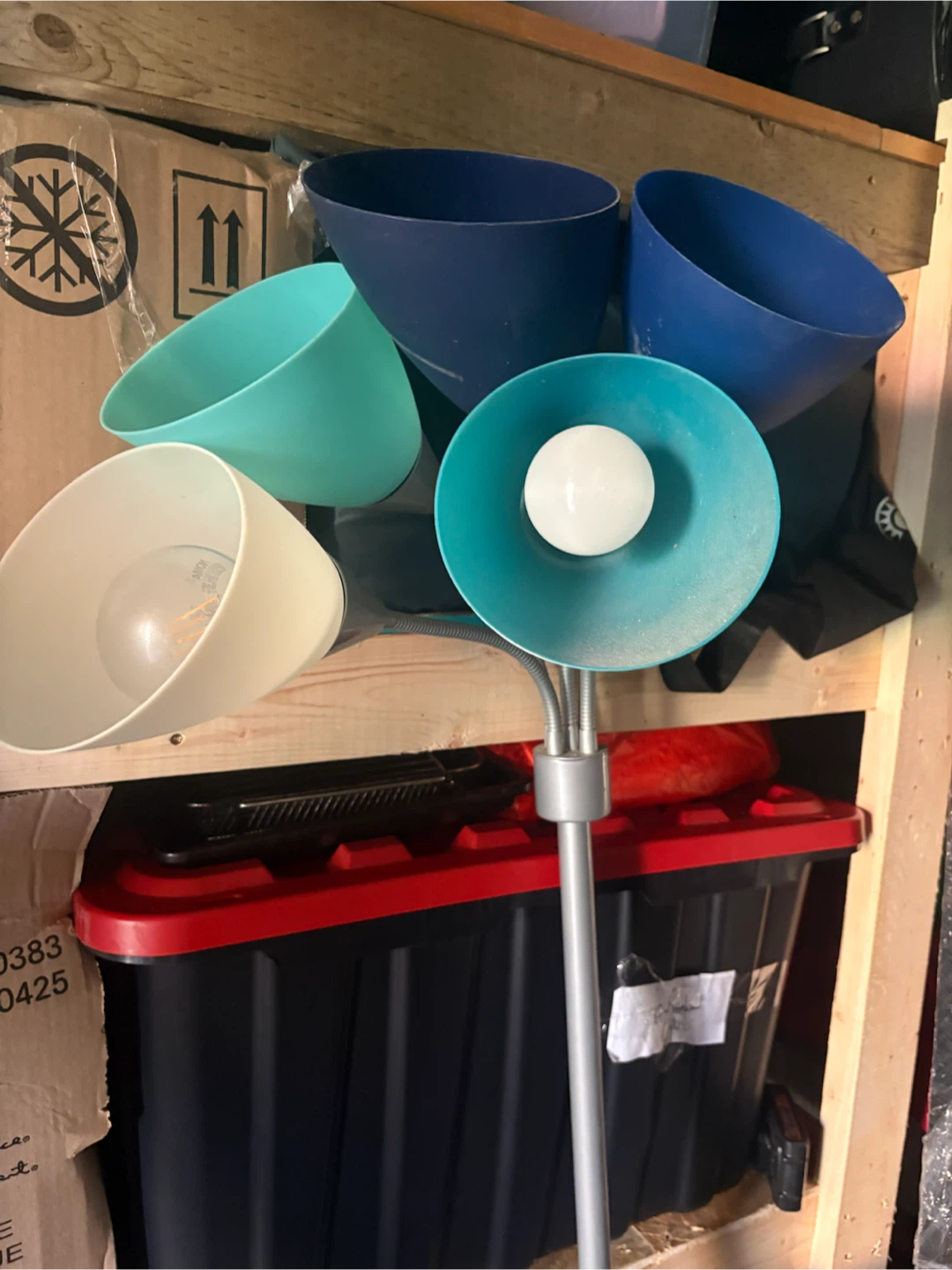 Multi-Colour Five-Head Floor Lamp