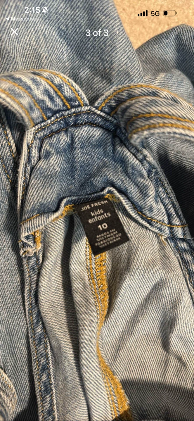 Joe Fresh Denim Overalls Size 10 - photo 3