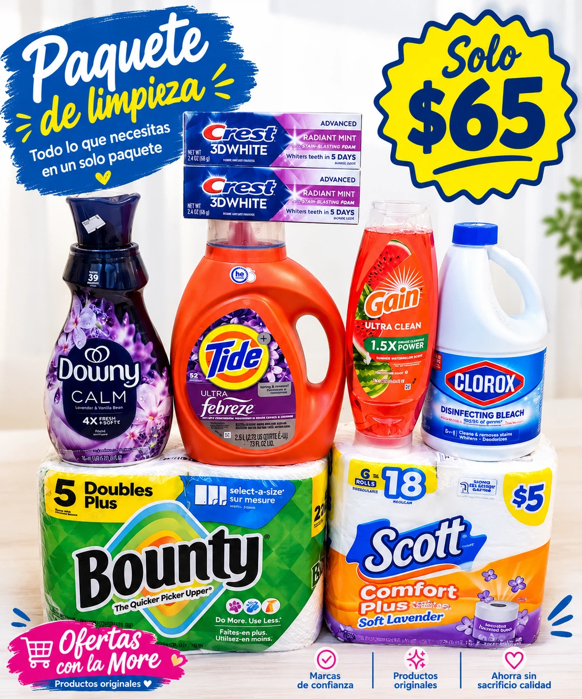 🧺✨ PAQUETE DE LIMPIEZA – SOLO $65 ✨