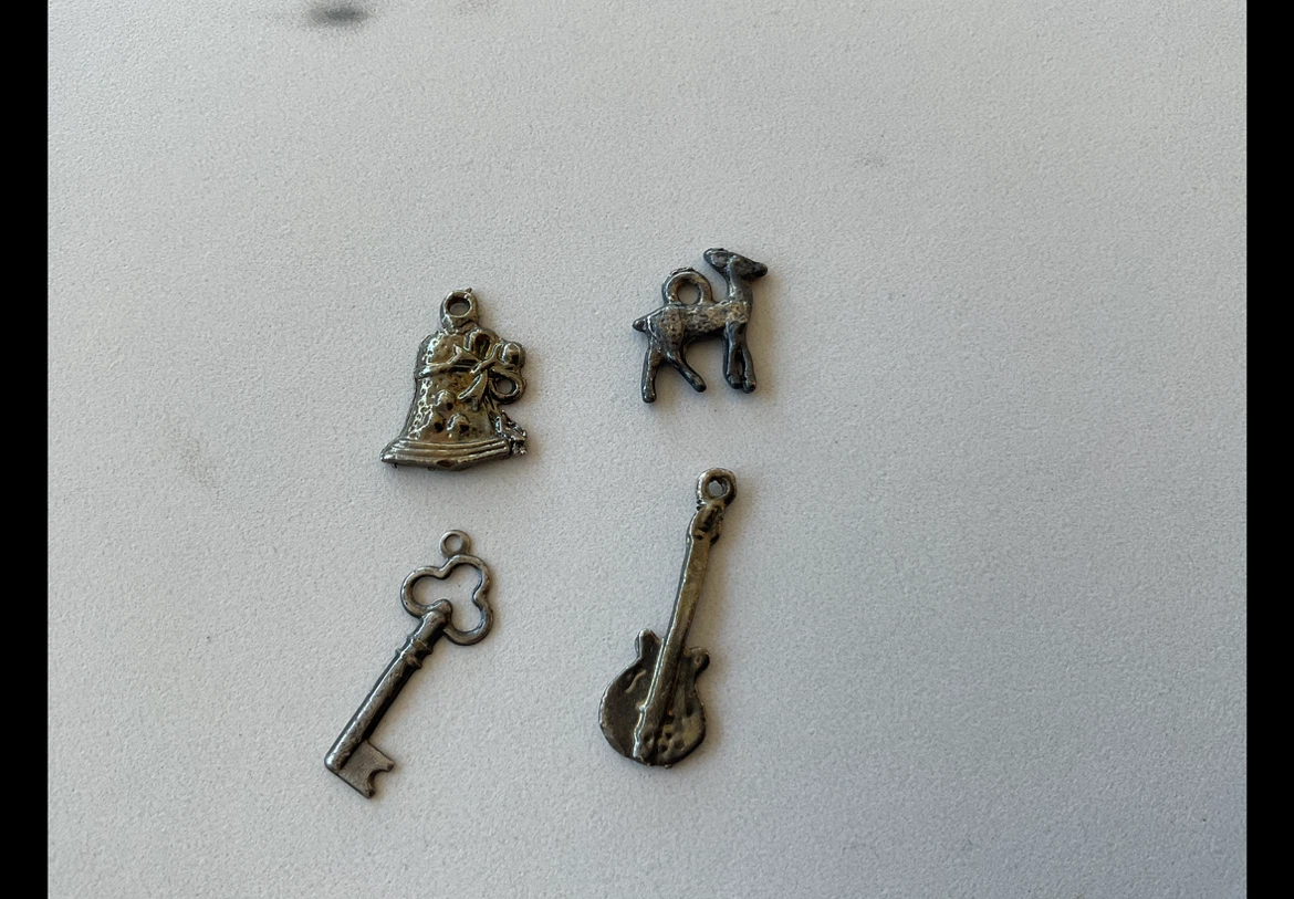 Antique/Vintage Cracker Jack prizes metal