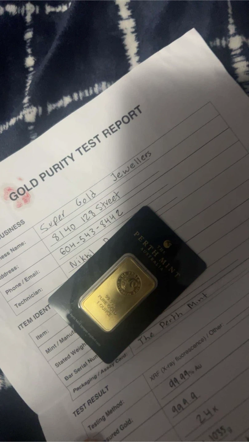 Perth Mint 1 Ounce Gold Bar