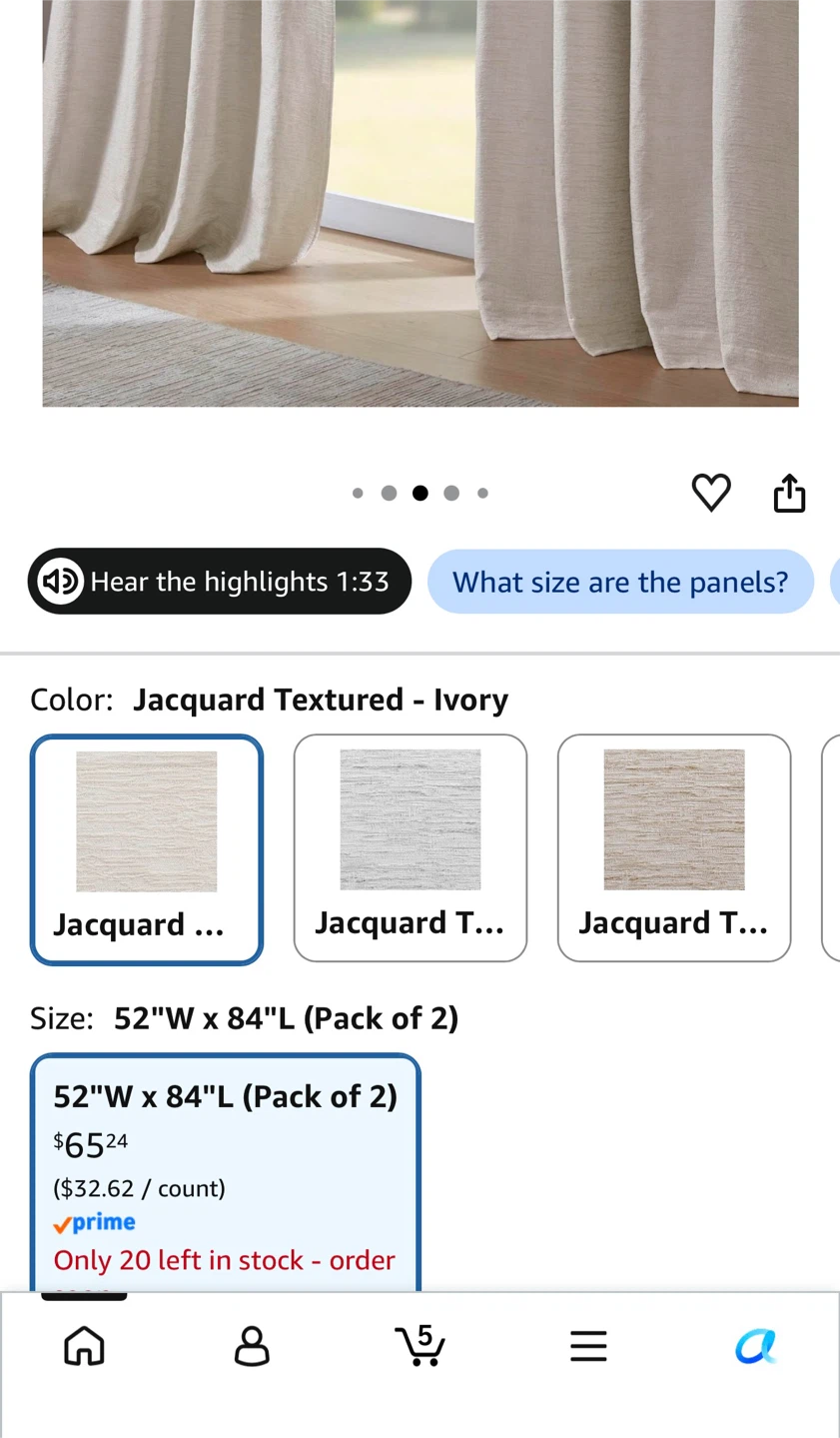 Threshold Blackout Curtains, Ivory, Pack of 2 - photo 5