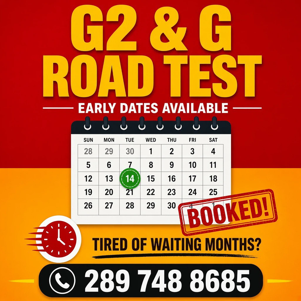 G2 and G Road Test Booking Assistance