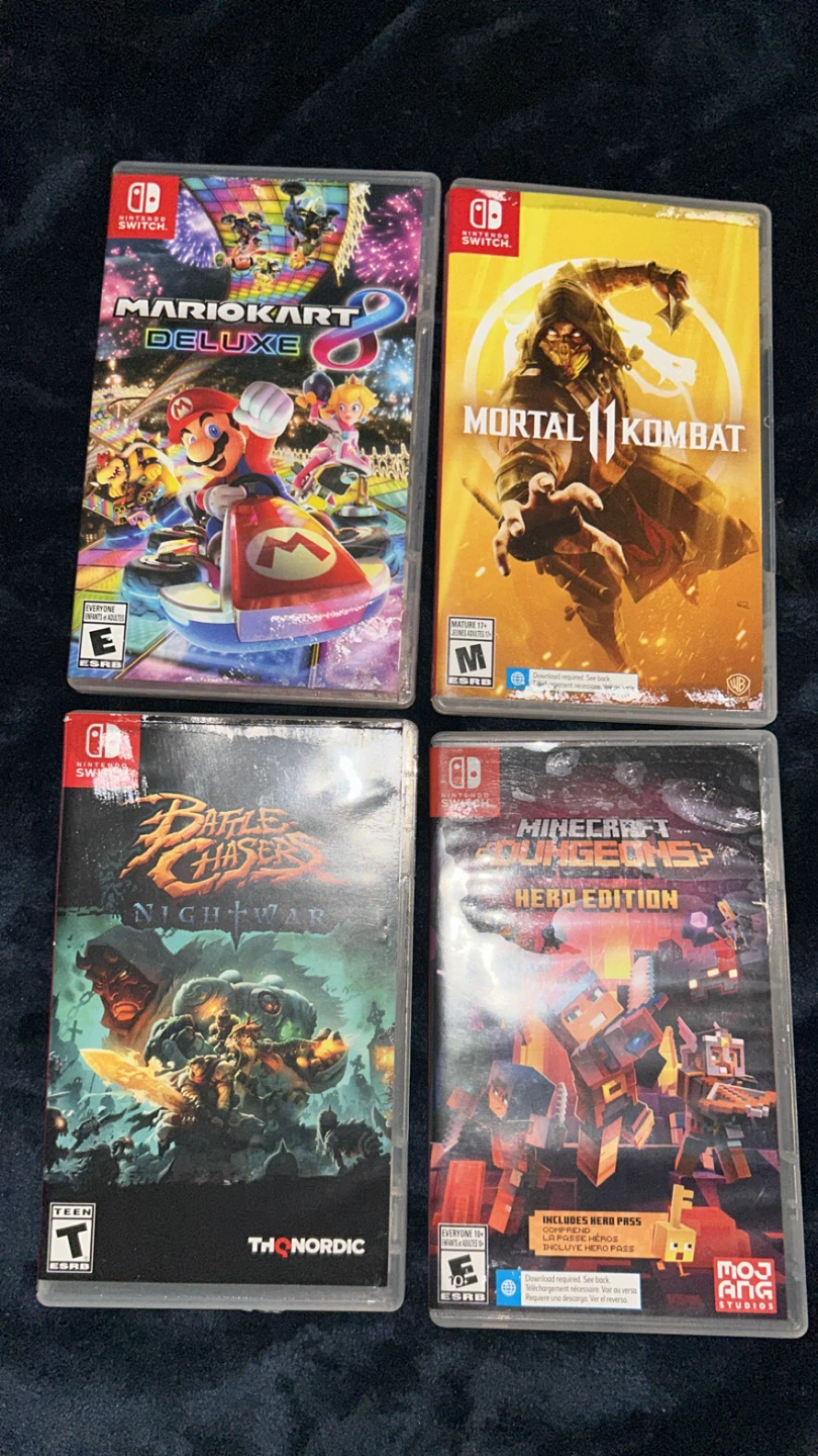 4 Nintendo Switch Games