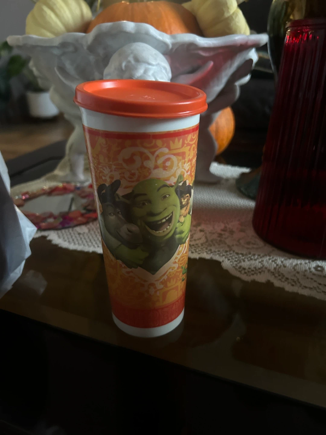 Shrek plastic tumbler cup