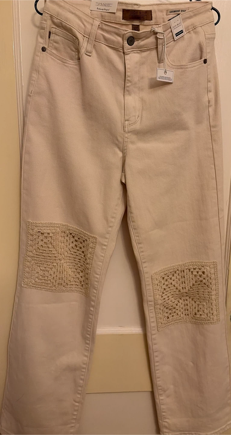 Judy Blue High Waist Pants with Crochet Detail - photo 4